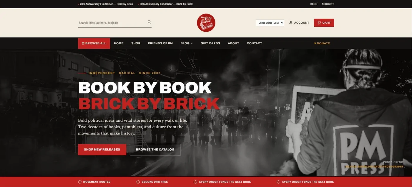 A storefront homepage built on UnifyCart, with a full-width hero, navigation and announcement bar